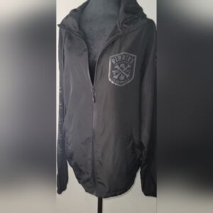 Black "Pirate's Life" Windbreaker Jacket from Relentless Betrayal Men's Size L